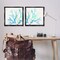Stupell Industries Speckled Blue Green Coral 2 pc Framed Floater Canvas Wall Art Set Design by Patricia Pinto